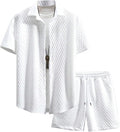 Men’s Waffle Knit 2-Piece Summer Set