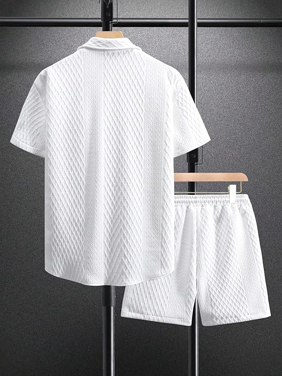 Men’s Waffle Knit 2-Piece Summer Set
