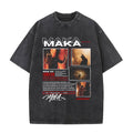 Washed Vintage Rapper Maka T-shirts Men Women Fashion Hip Ho