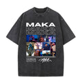 Washed Vintage Rapper Maka T-shirts Men Women Fashion Hip Ho