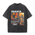 Washed Vintage Rapper Maka T-shirts Men Women Fashion Hip Ho