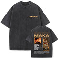 Washed Vintage Rapper Maka T-shirts Men Women Fashion Hip Ho