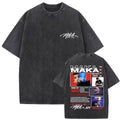 Washed Vintage Rapper Maka T-shirts Men Women Fashion Hip Ho