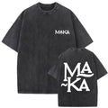 Washed Vintage Rapper Maka T-shirts Men Women Fashion Hip Ho